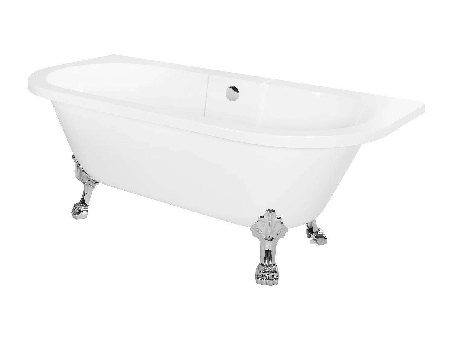 Baignoire Murale Rea Korfu 170Cm White + Bonde De Baignoire