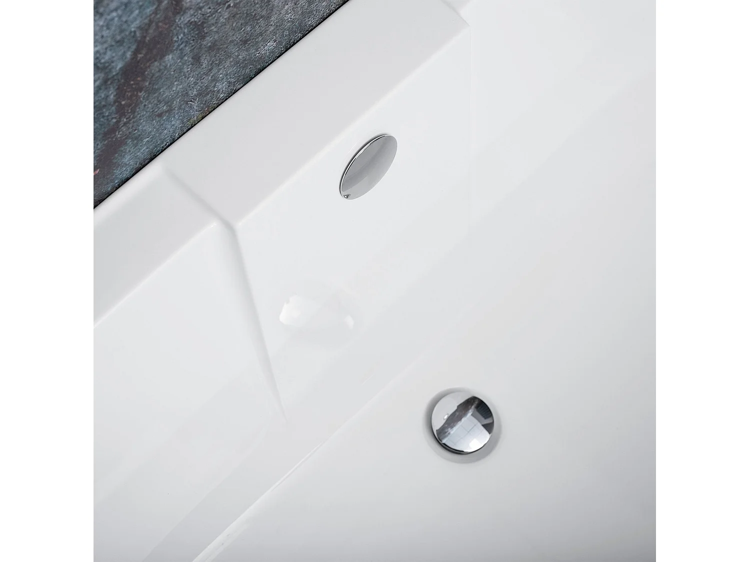 Baignoire Murale Rea Korfu 170Cm White + Bonde De Baignoire