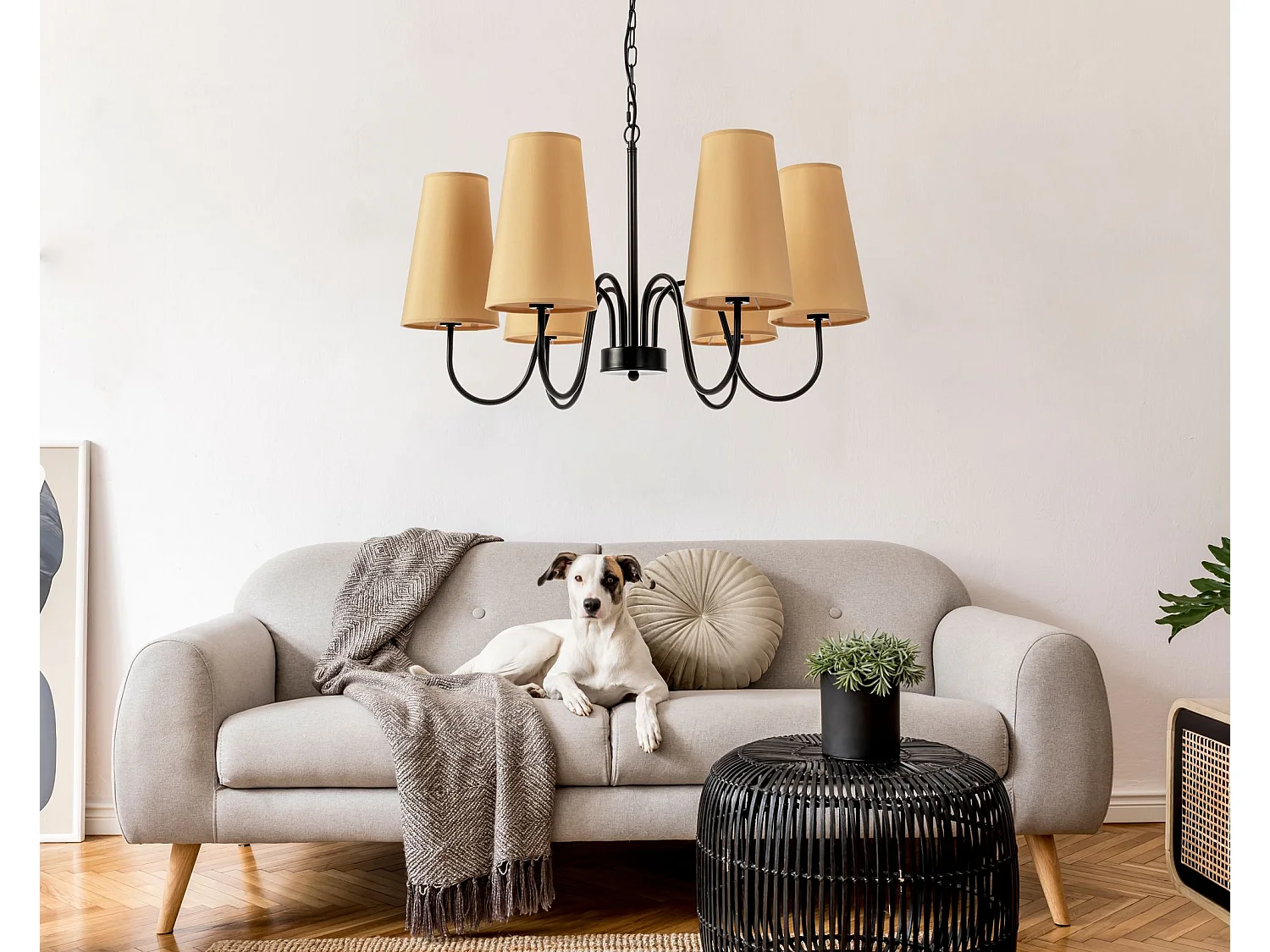 Lampe Suspendue Toolight App753-6 Black