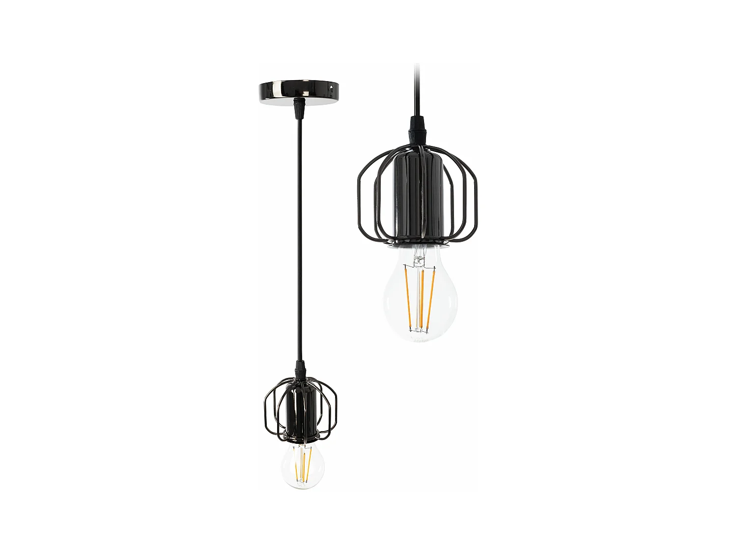 Lampe Suspendue Toolight App595-1Cp Loft Black