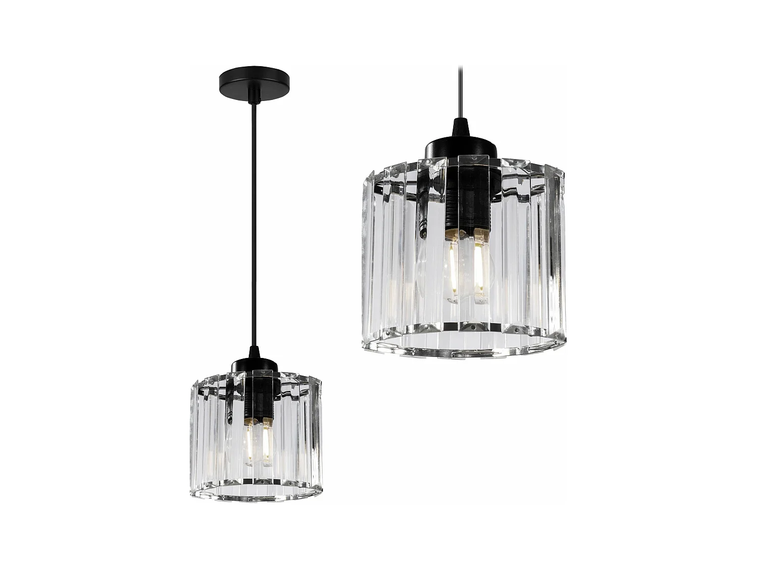 Candeeiro Suspenso Toolight App511-1Cp Black