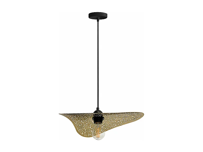 Hanglamp Toolight App1468-1Cp Black Brush Gold