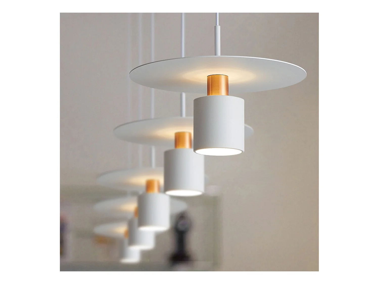 Lampe Suspendue Toolight App1146-1Cp White Rose Gold