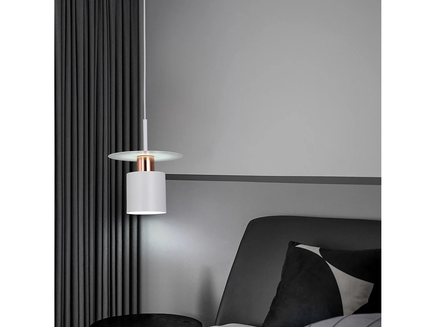 Lampe Suspendue Toolight App1146-1Cp White Rose Gold