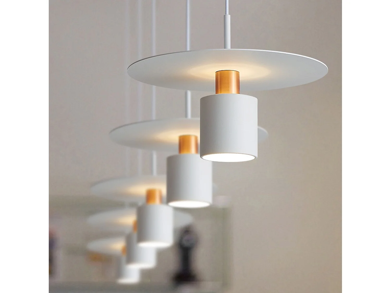 Lampe Suspendue Toolight App1146-1Cp White Rose Gold