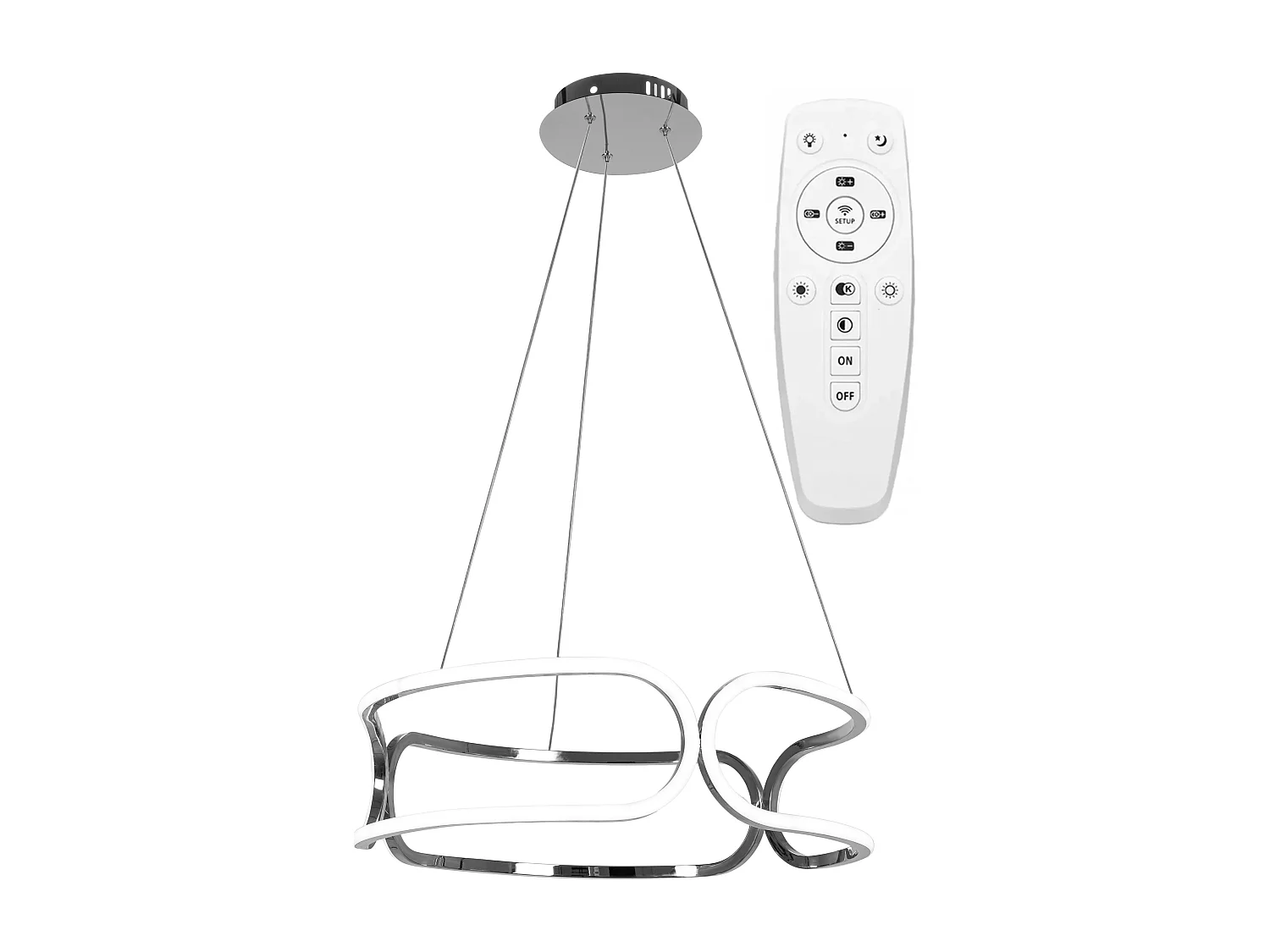 Lampe Suspendue Toolight Led App792-Cp Trio Chrome