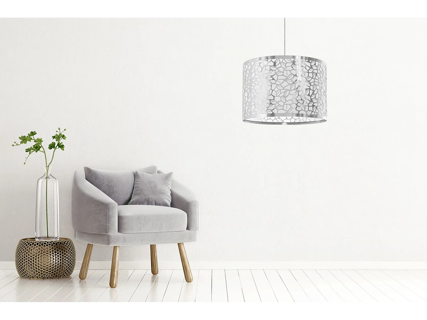 Lampe Suspendue Toolight App1015-1Cp Grey