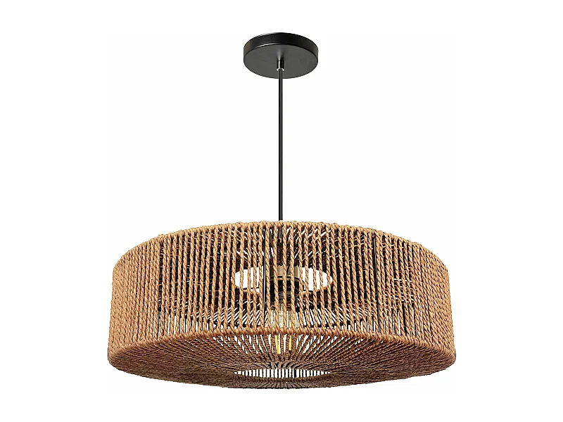 Candeeiro Suspenso Toolight App1294-1Pc Boho Beige