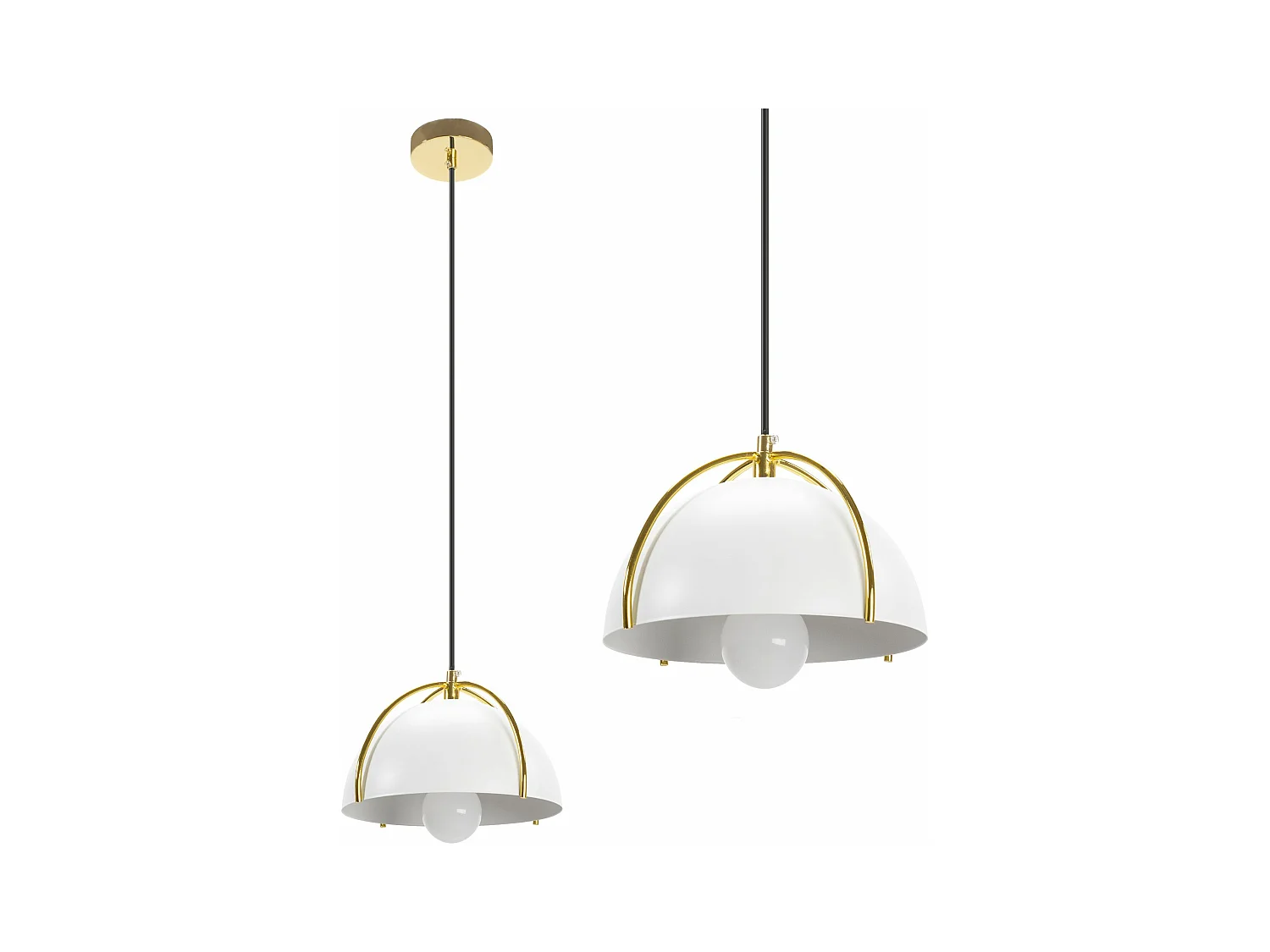 Lampe Suspendue Toolight App1216-1Cp Gold White