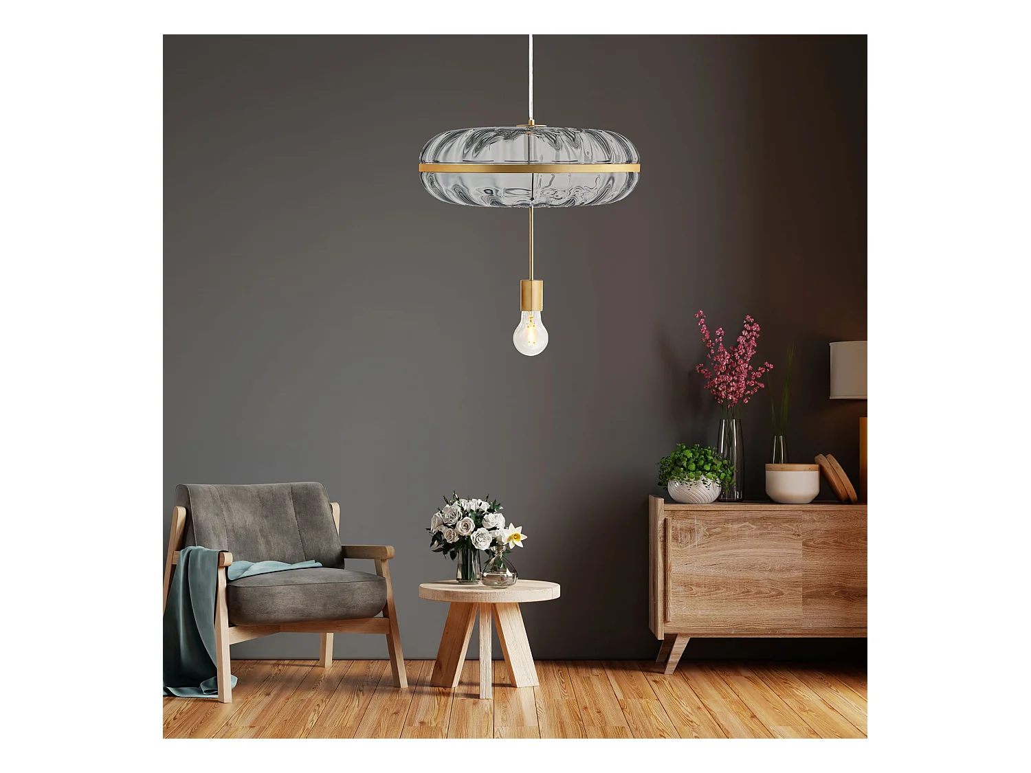 Hängelampe Toolight App1102-C Gold