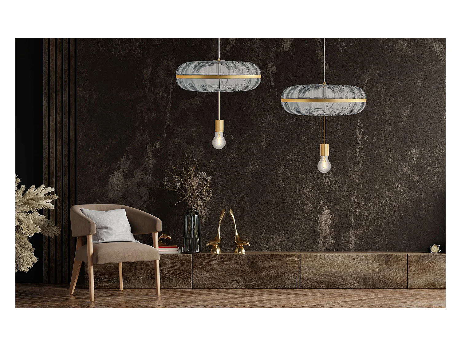 Lampe Suspendue Toolight App1102-C Gold