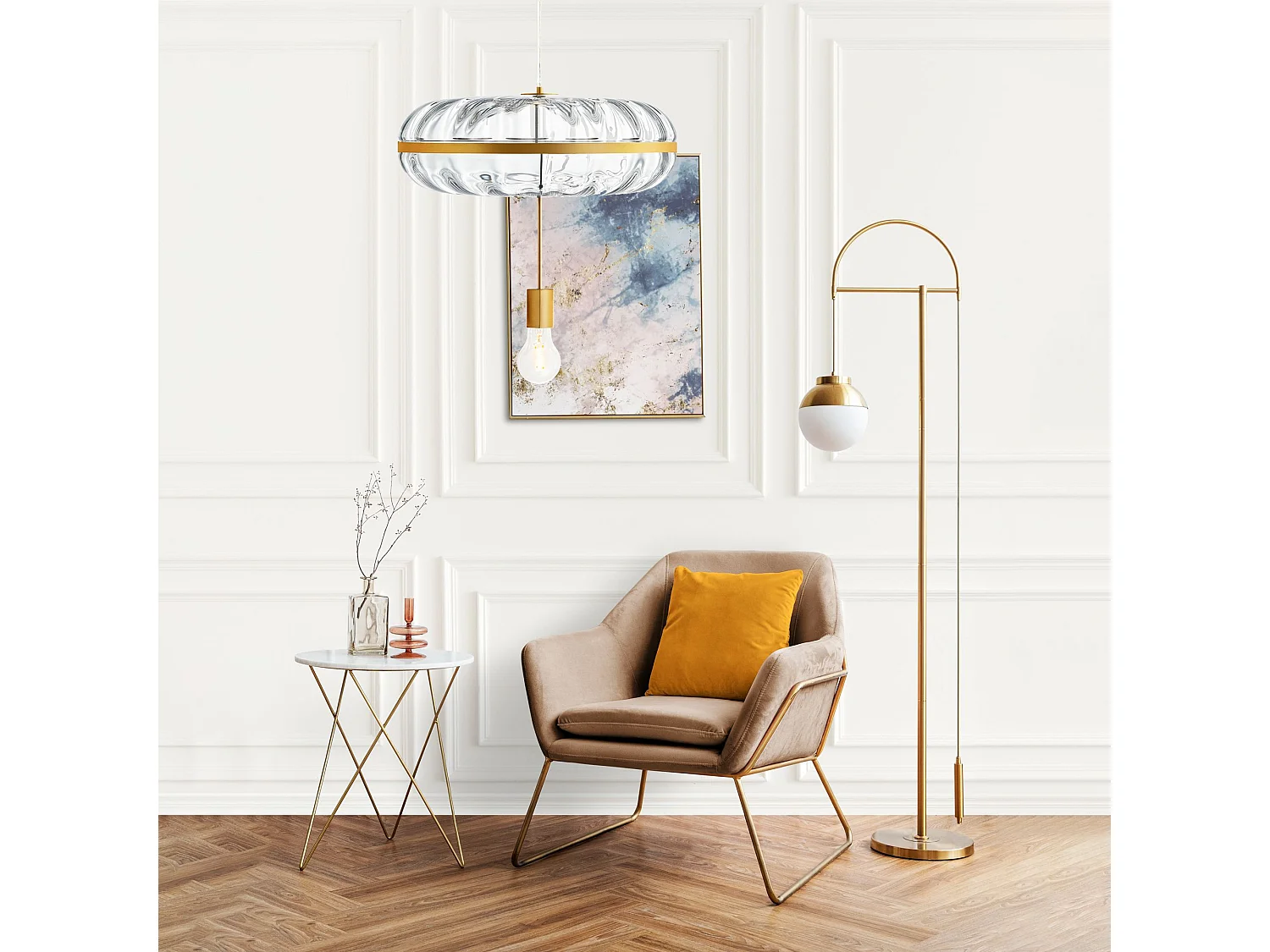 Lampe Suspendue Toolight App1102-C Gold