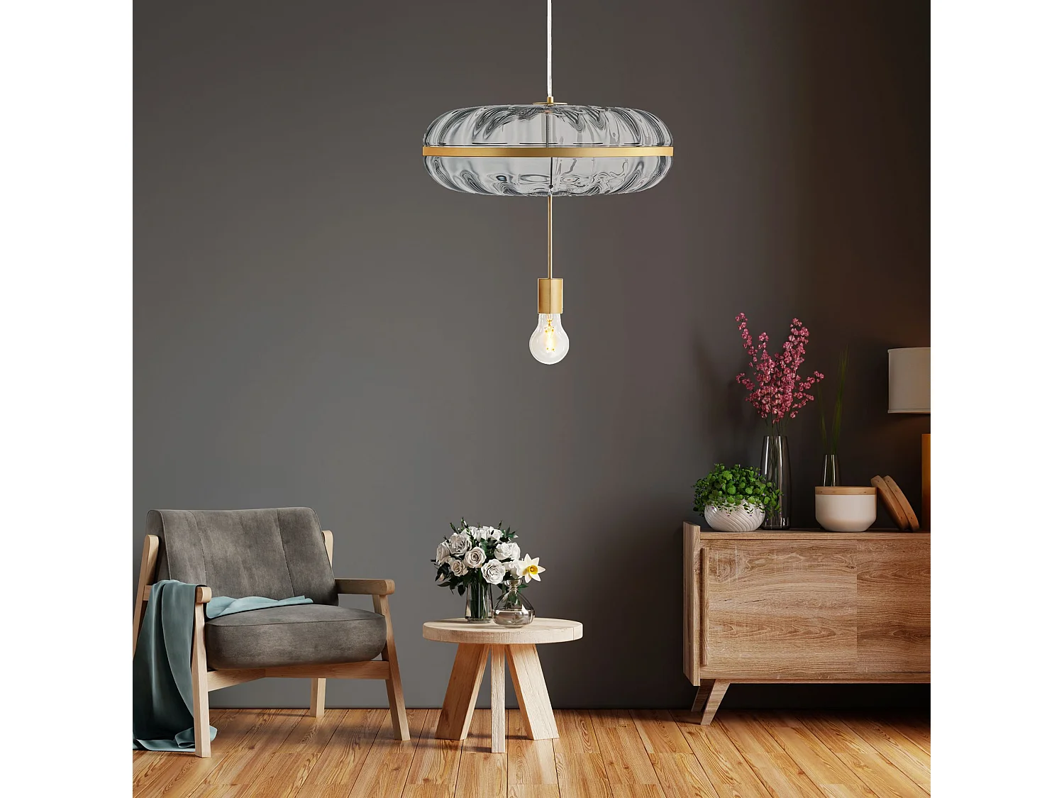 Lampe Suspendue Toolight App1102-C Gold