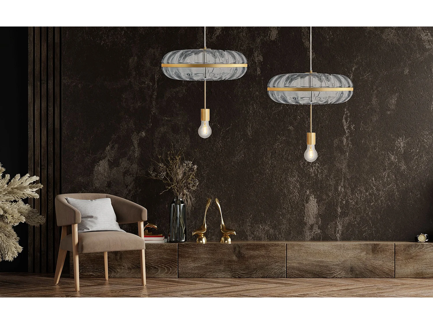 Lampe Suspendue Toolight App1102-C Gold