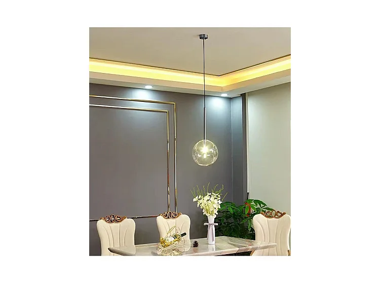 Hanglamp Toolight App1685-1Cp 20Cm Black Chrome