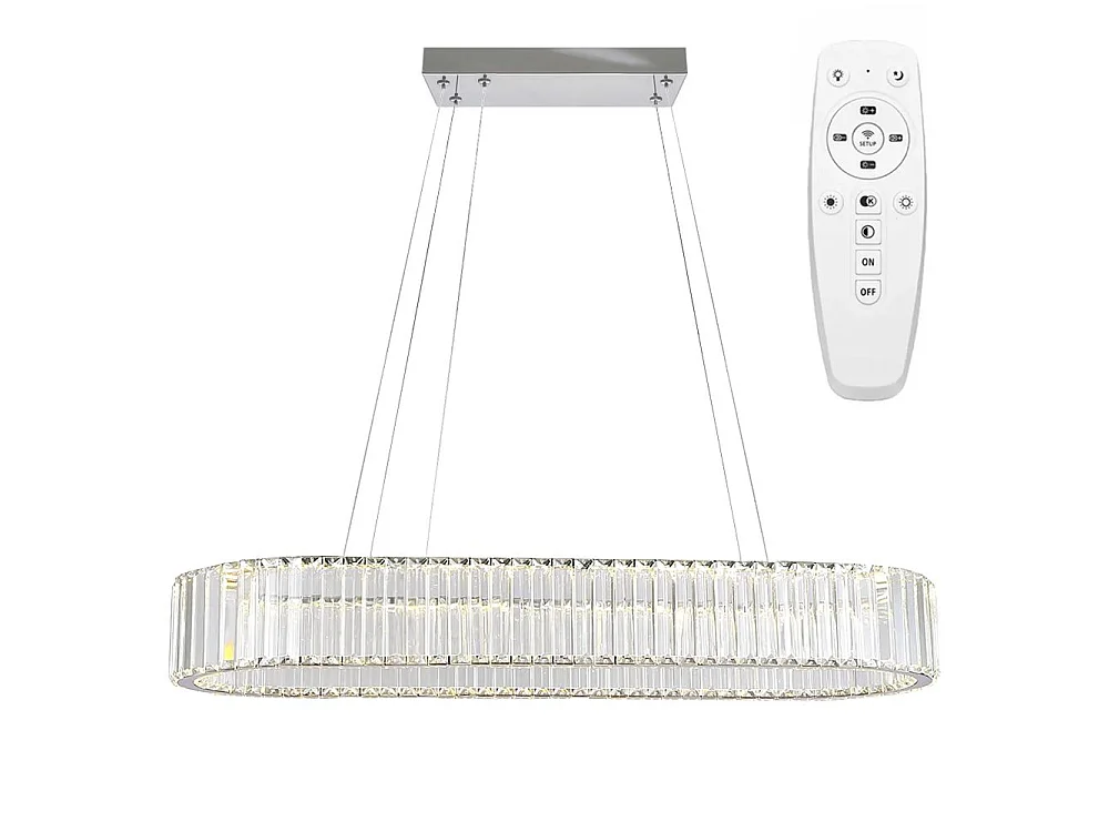 Toolight LED APP1547-CP hængelampe krom 80X29X75CM