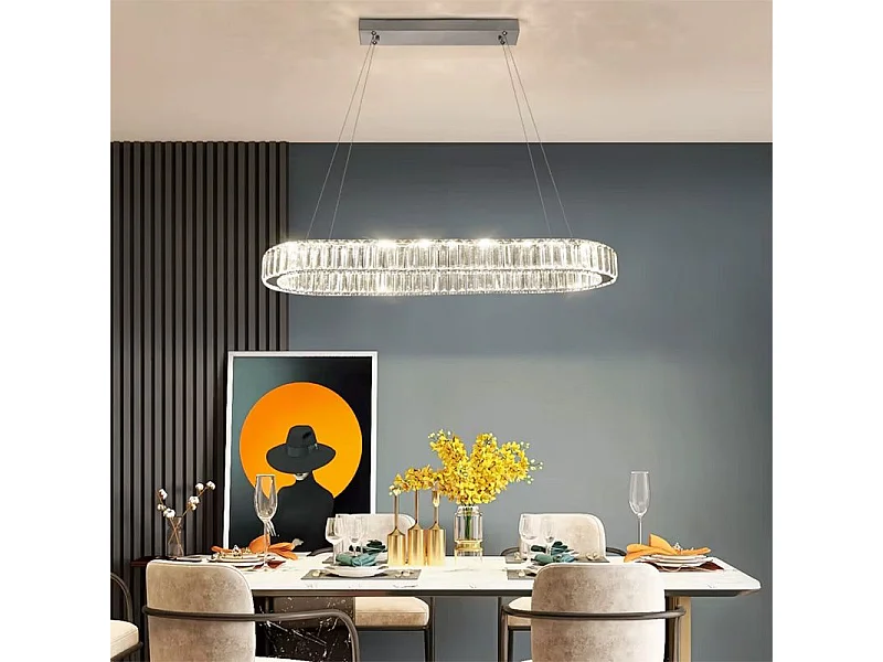 Toolight LED APP1547-CP hængelampe krom 80X29X75CM