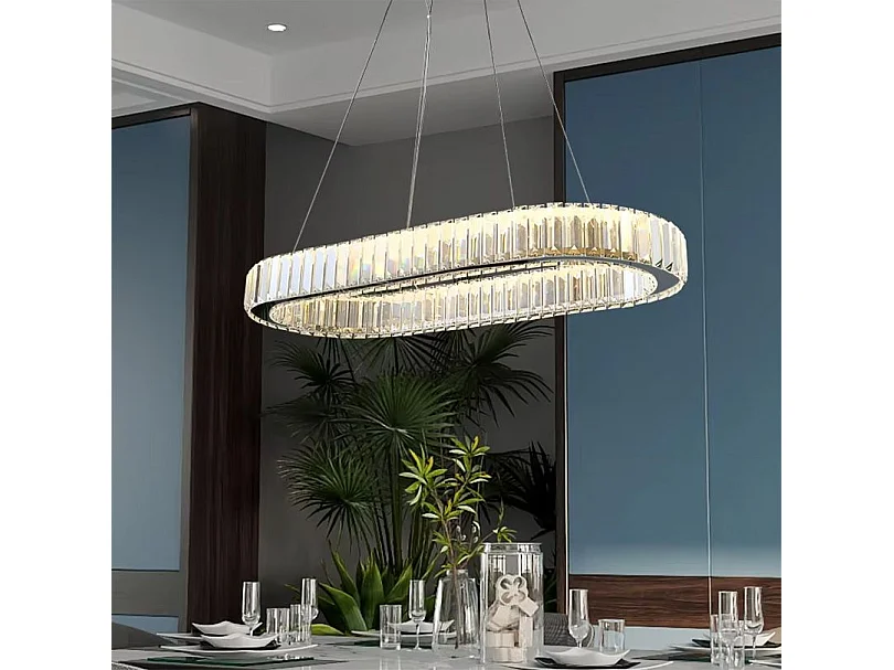 Toolight LED APP1547-CP hængelampe krom 80X29X75CM