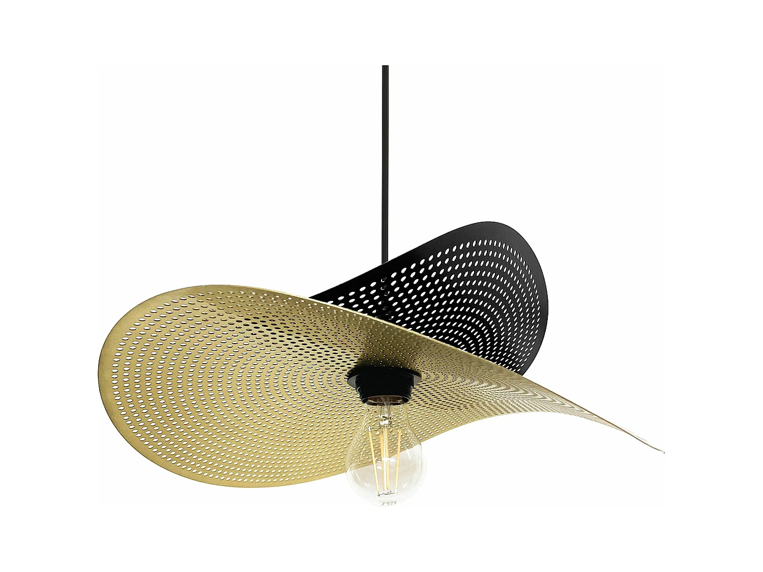 Lampe Suspendue Toolight App1471-1Cp Black Gold