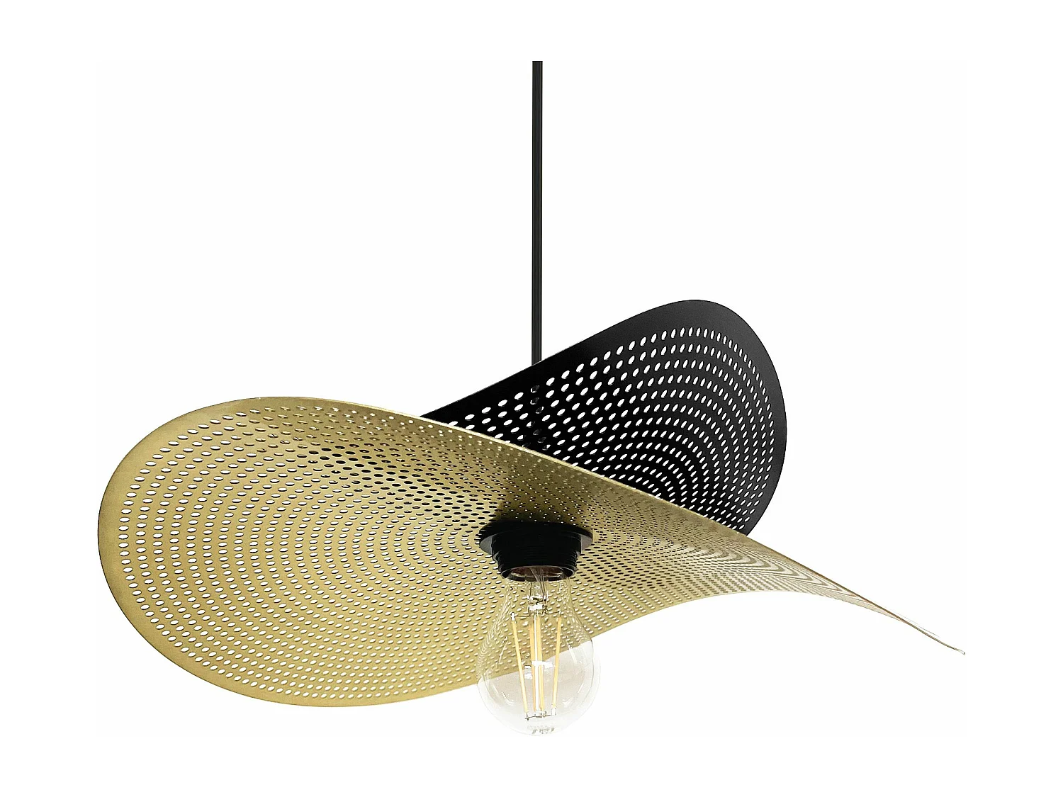 Lampe Suspendue Toolight App1471-1Cp Black Gold