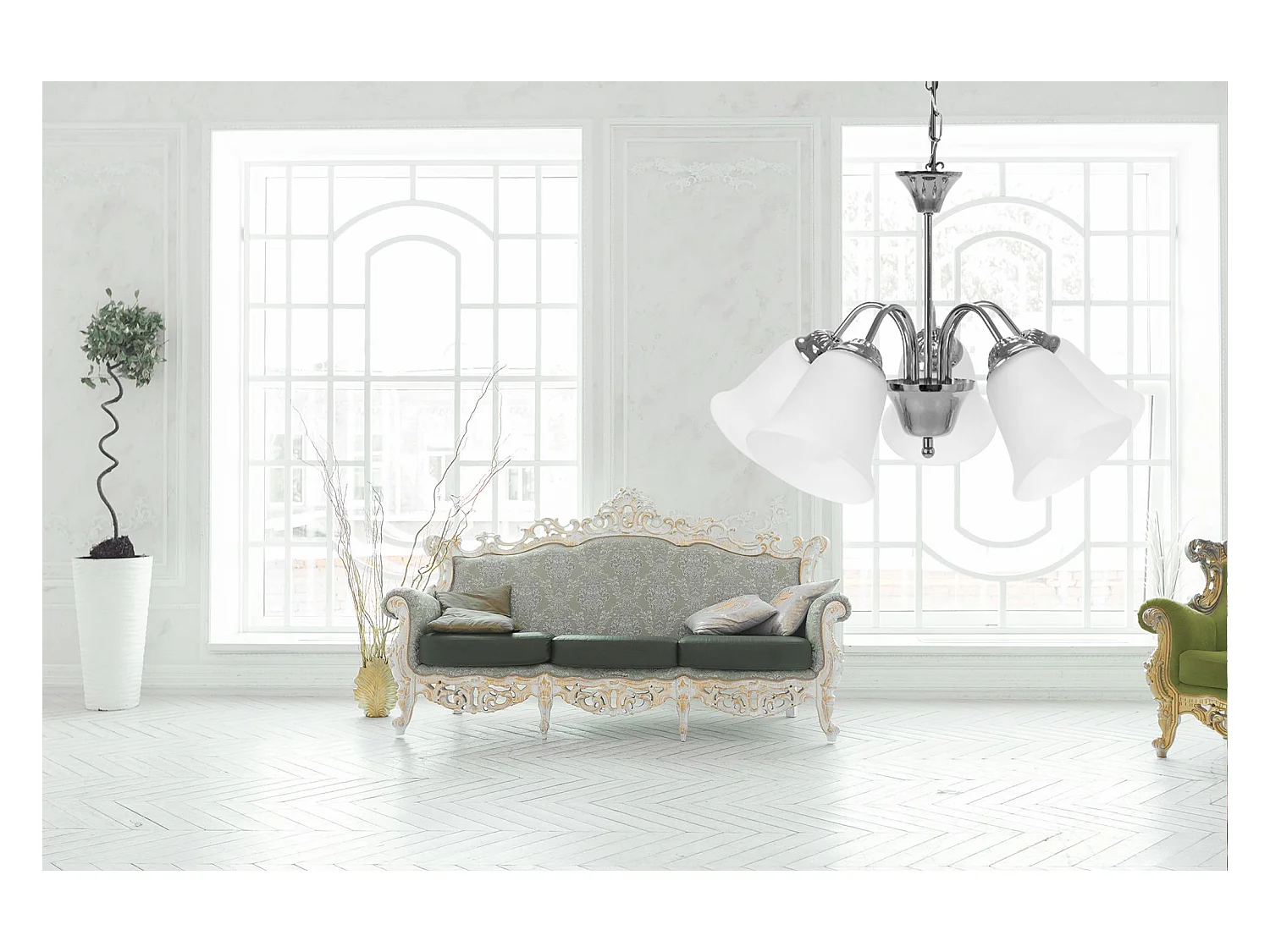 Hängelampe Toolight App960-5Cp Chrome