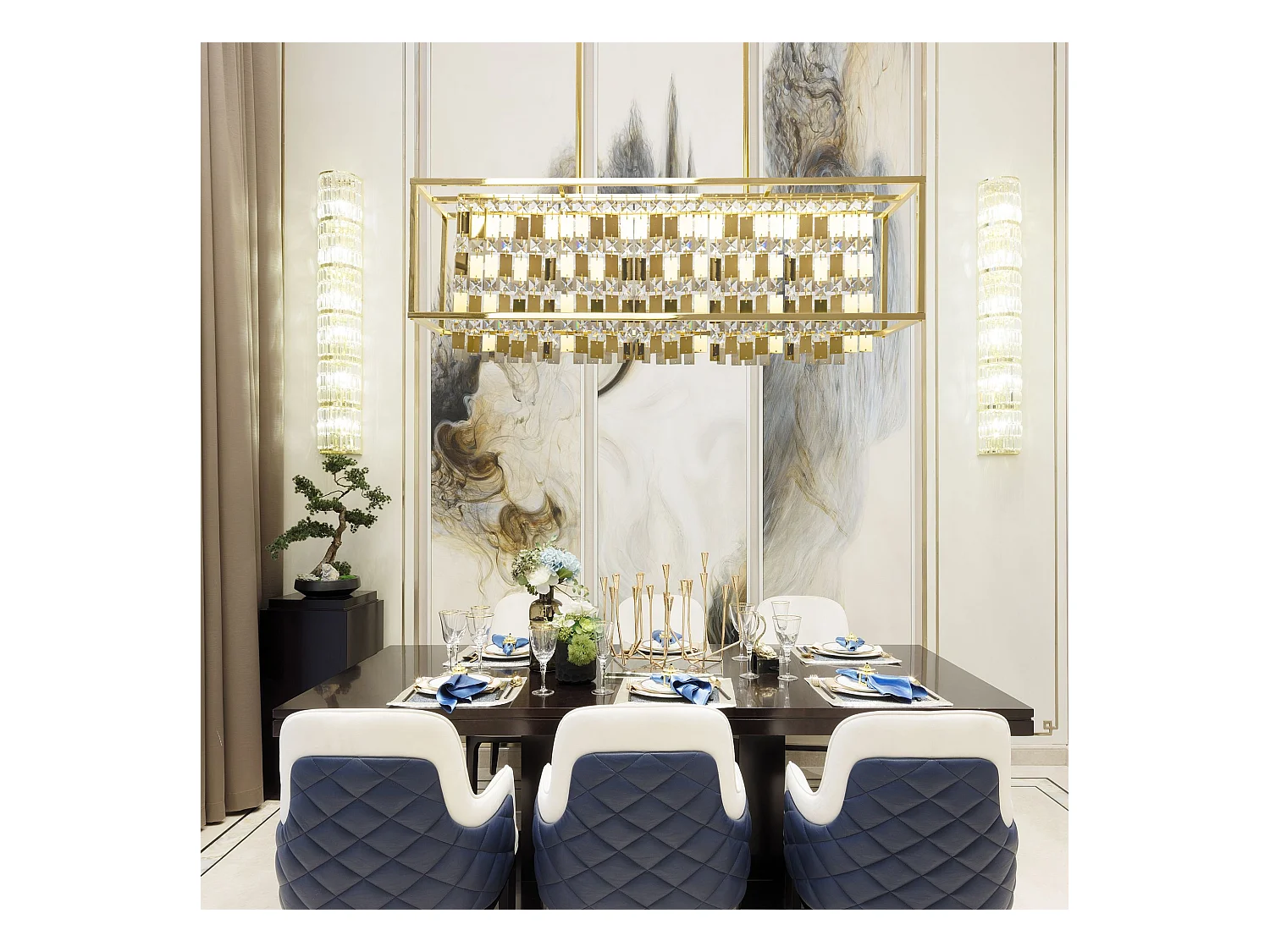 Lampe Suspendue Toolight App1113-4Cp Gold