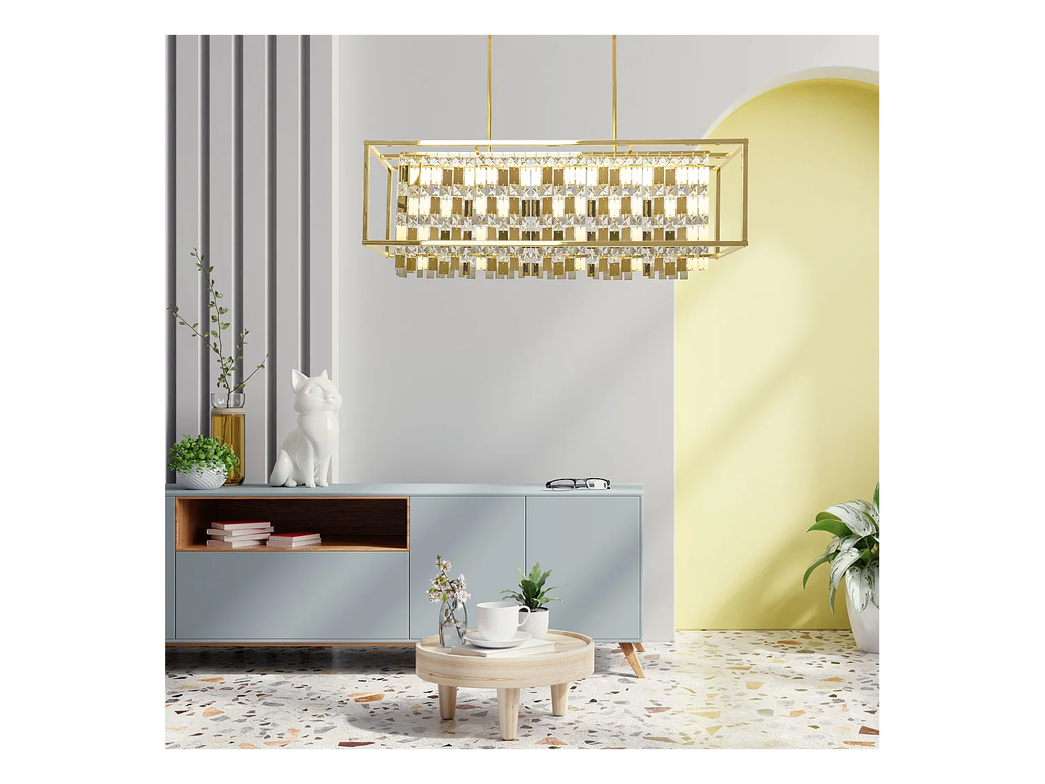 Lampe Suspendue Toolight App1113-4Cp Gold