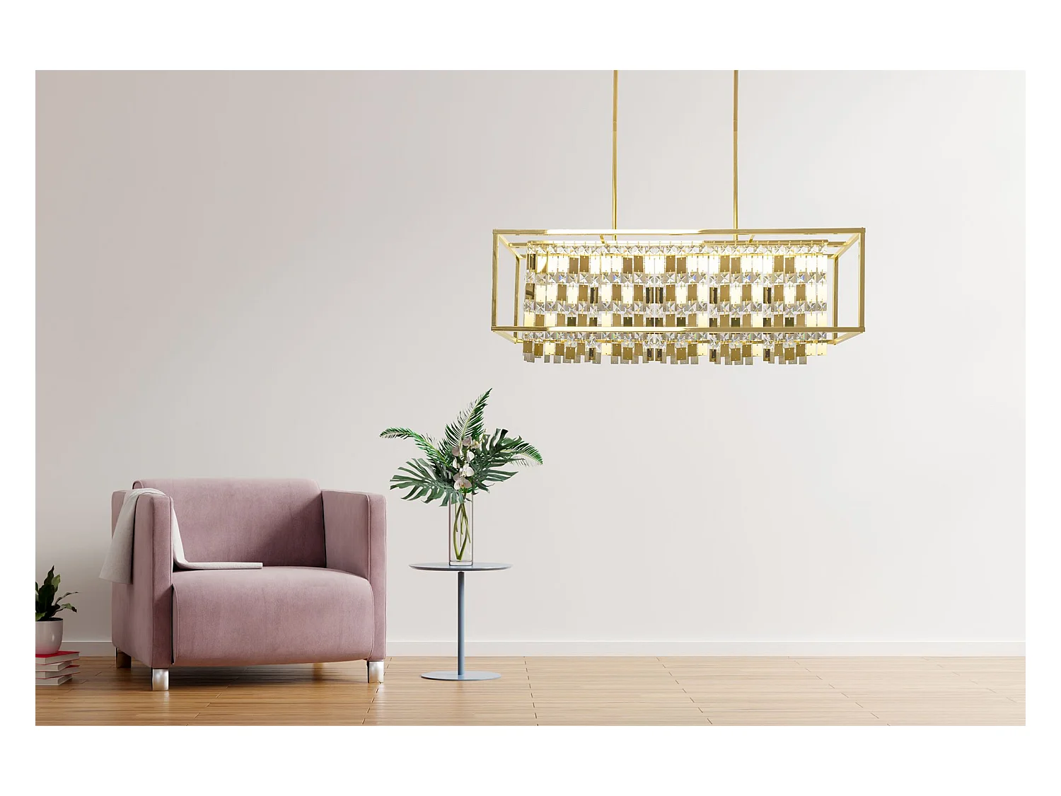 Lampe Suspendue Toolight App1113-4Cp Gold