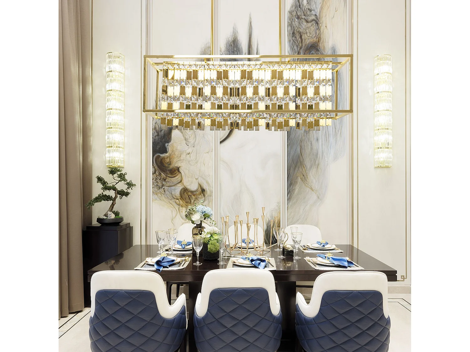 Lampe Suspendue Toolight App1113-4Cp Gold