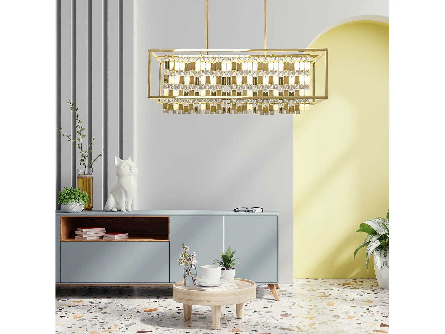 Lampe Suspendue Toolight App1113-4Cp Gold