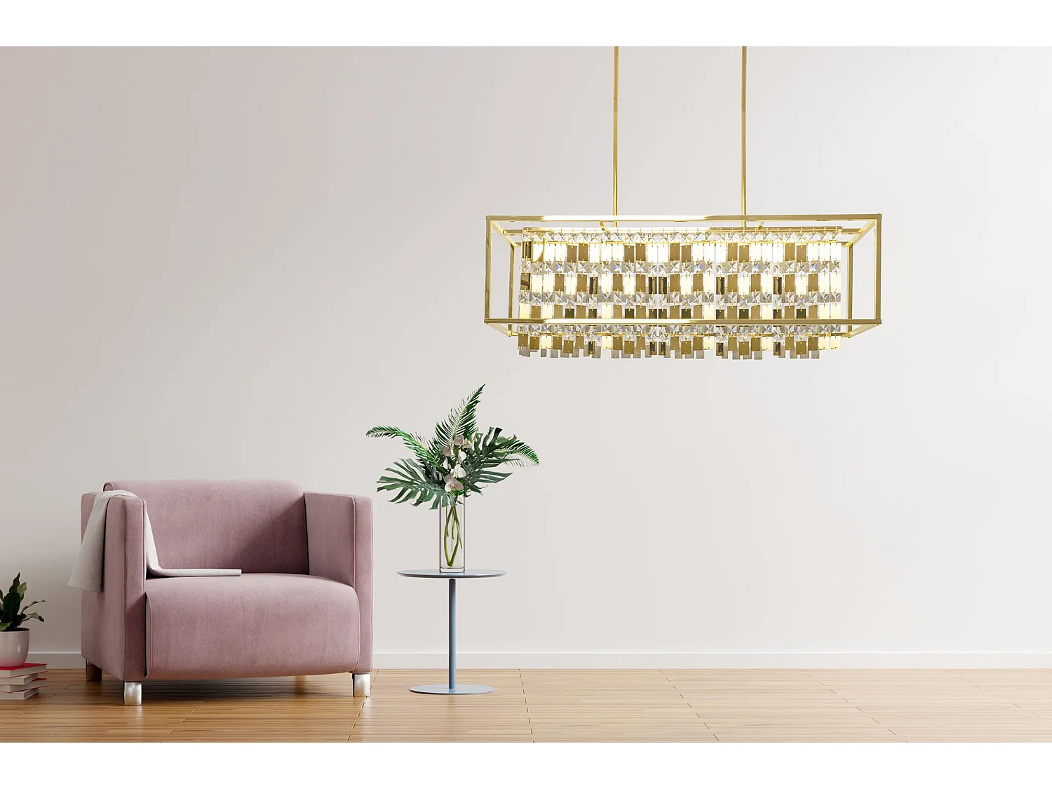 Lampe Suspendue Toolight App1113-4Cp Gold