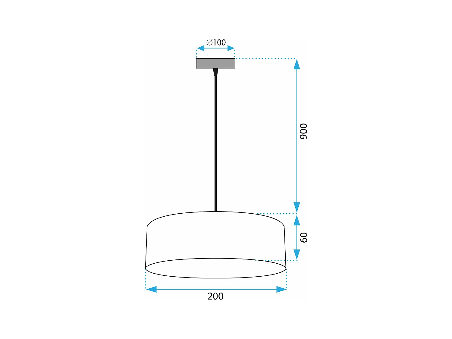 Hanglamp Toolight App1333-1Cp Black