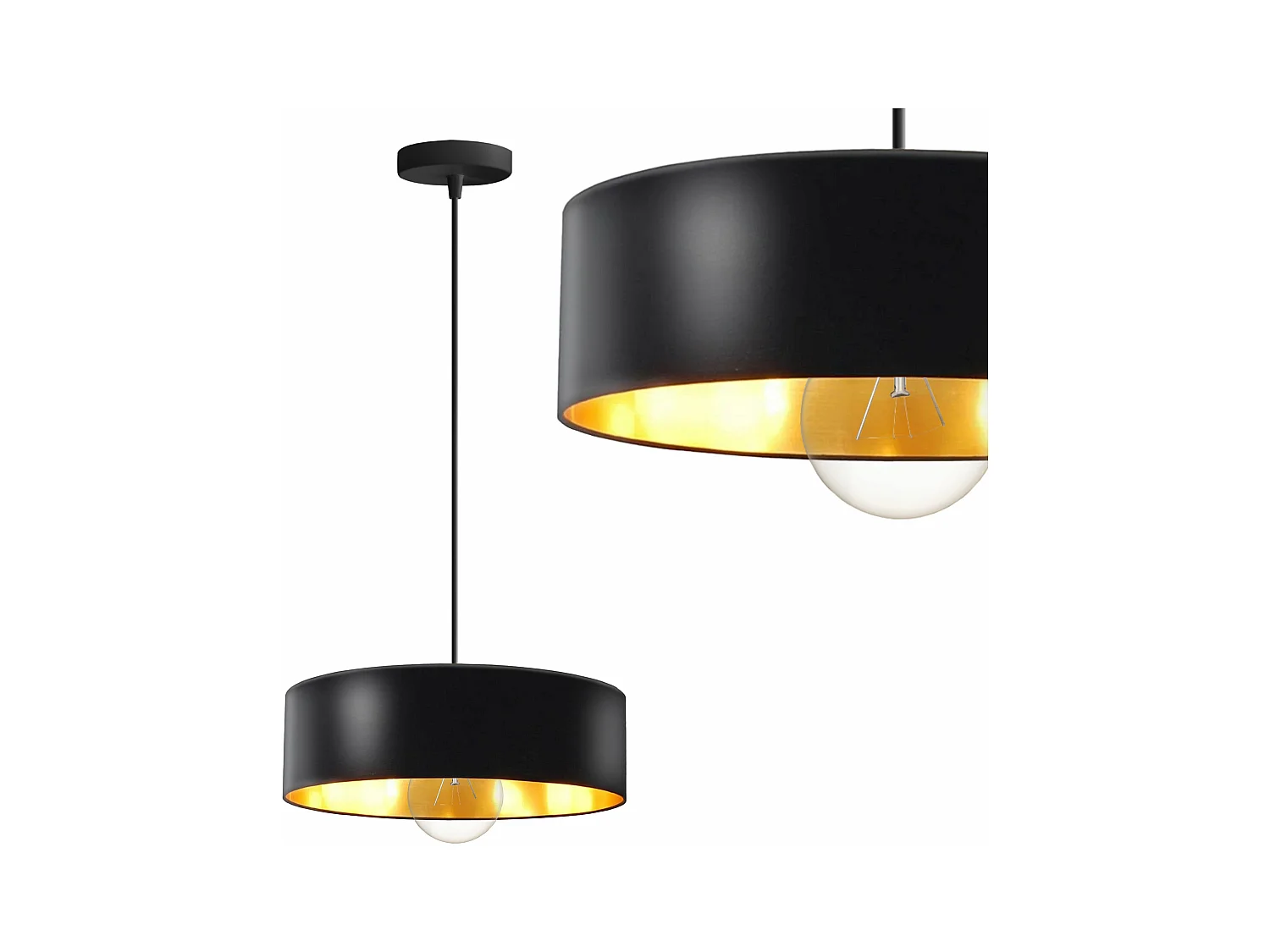 Lampe Suspendue Toolight App1333-1Cp Black