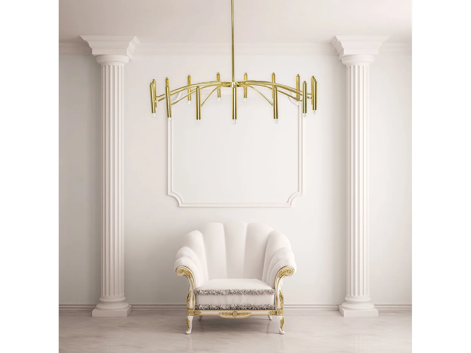 Candeeiro Suspenso Toolight App1197-15Cp Gold