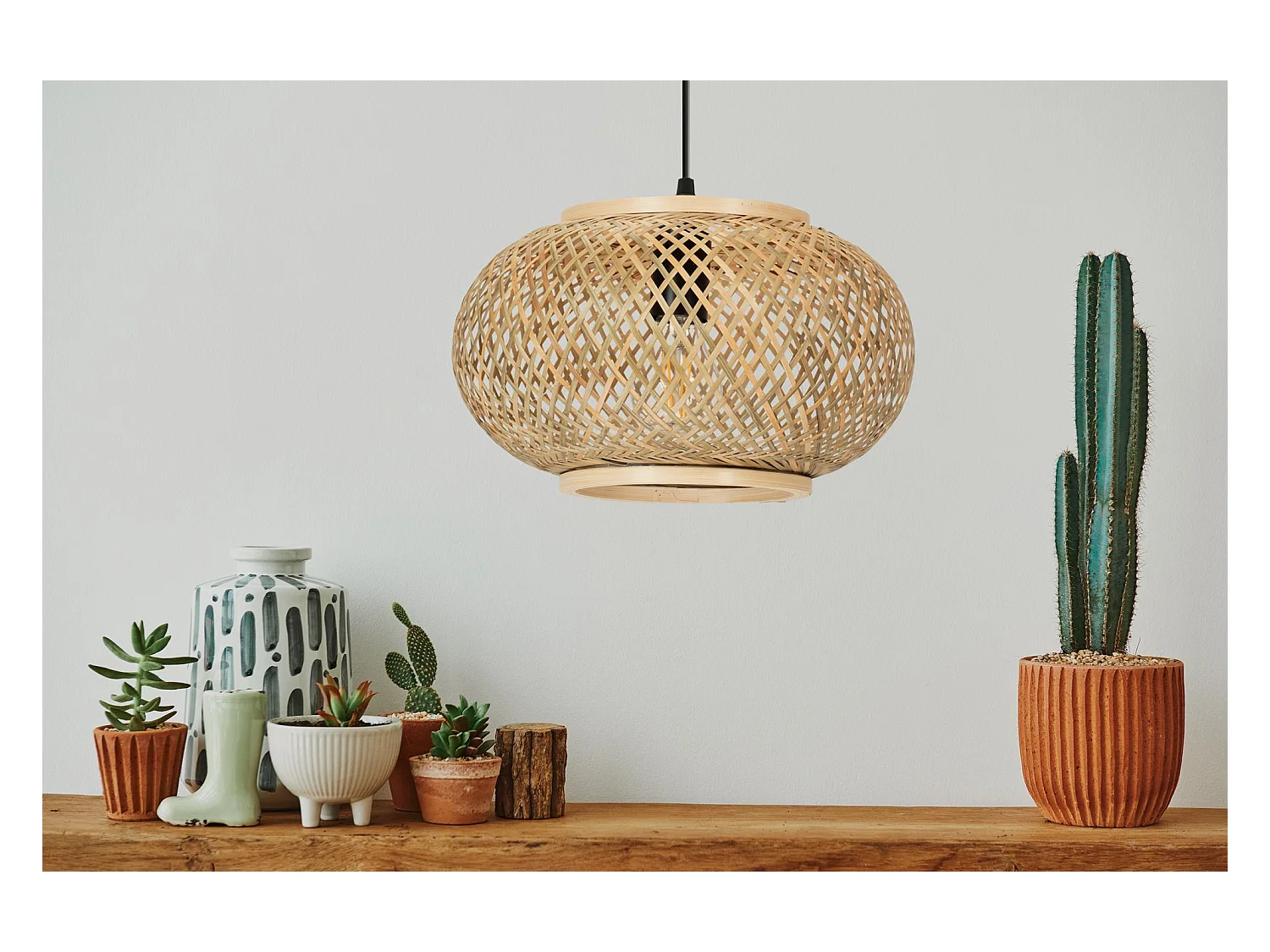 Lampe Suspendue Toolight App1247-1Cp Boho Beige