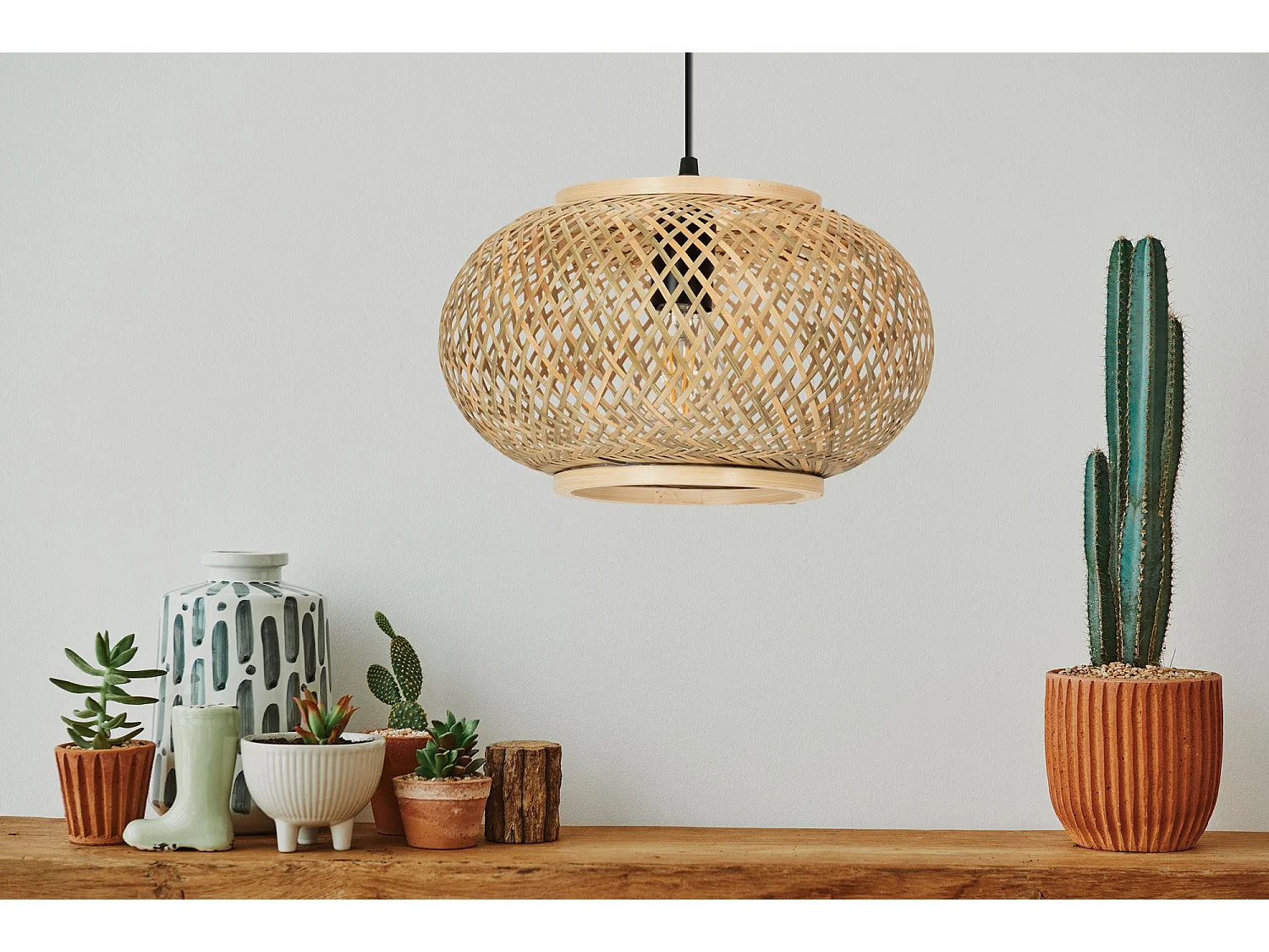 Lampe Suspendue Toolight App1247-1Cp Boho Beige