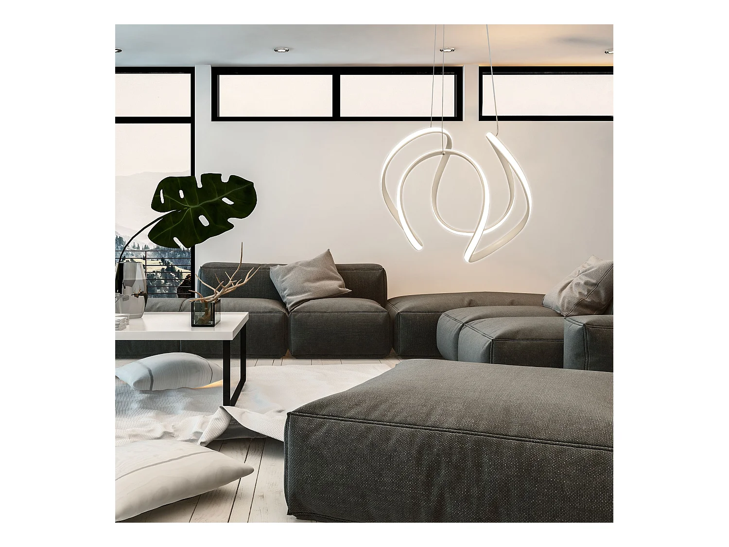 Lampe Suspendue Toolight App388-Cp White