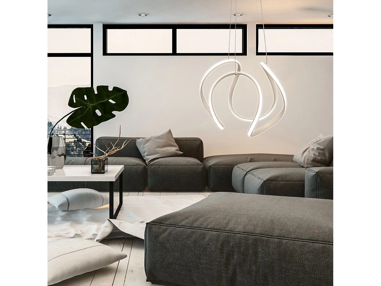 Lampe Suspendue Toolight App388-Cp White
