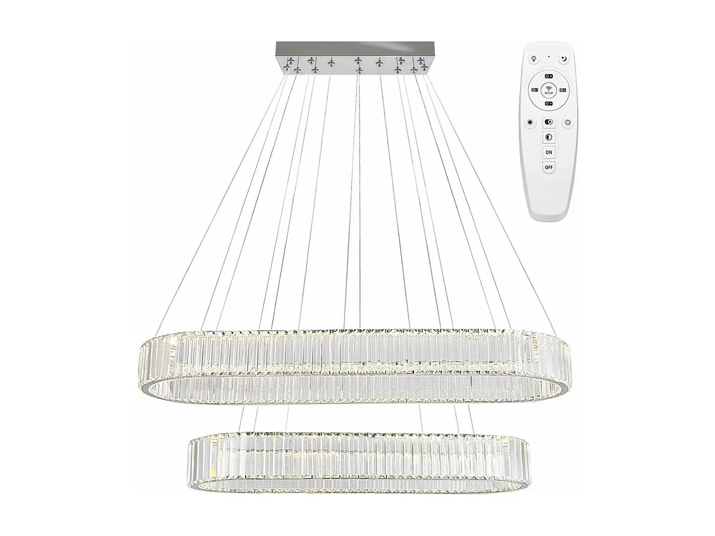 Lampe Suspendue Toolight Led App1546-Cp2 Chrome