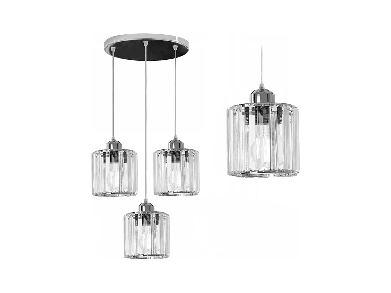 Lampe Suspendue Toolight App510-3Cpr Chrome