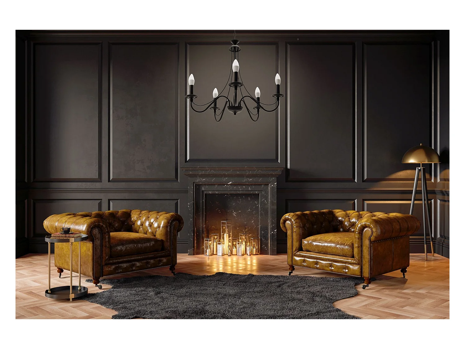 Lampe Suspendue Toolight App647-5Cp Black