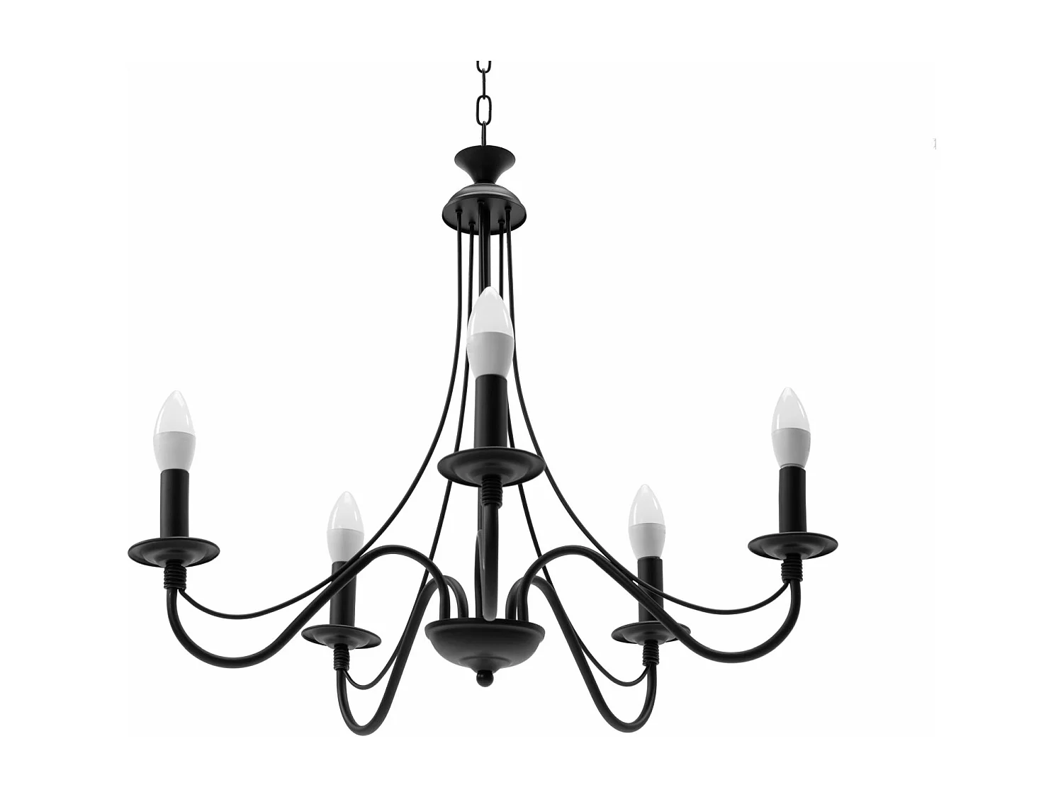 Lámpara Toolight App647-5Cp Black