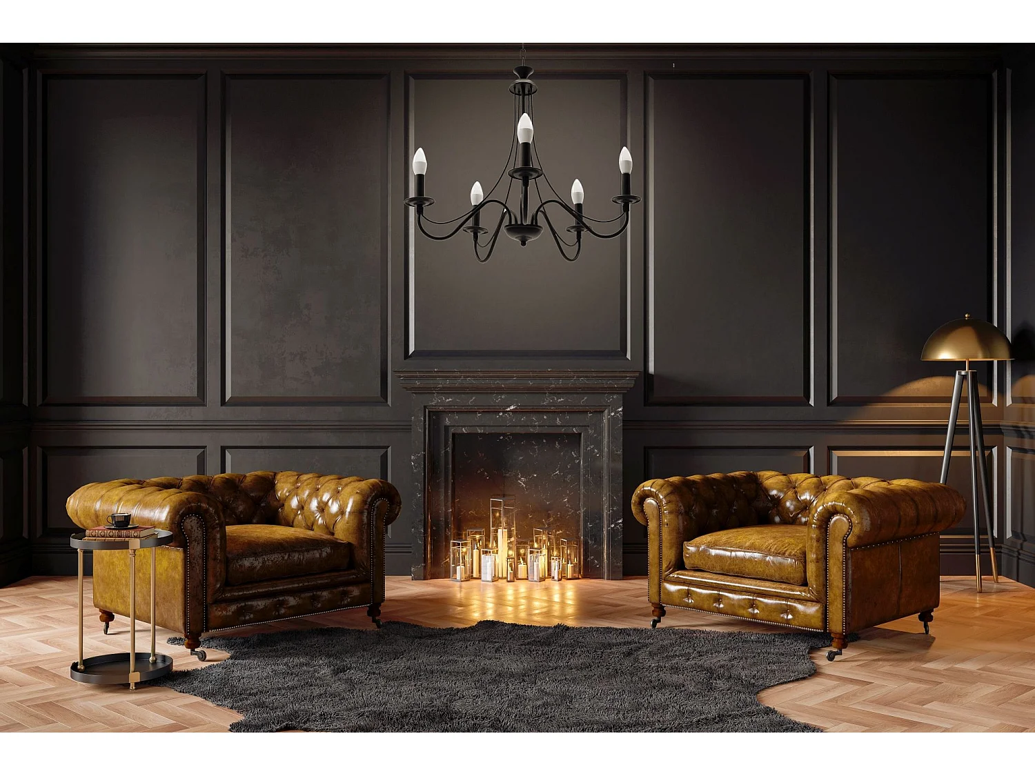 Lámpara Toolight App647-5Cp Black