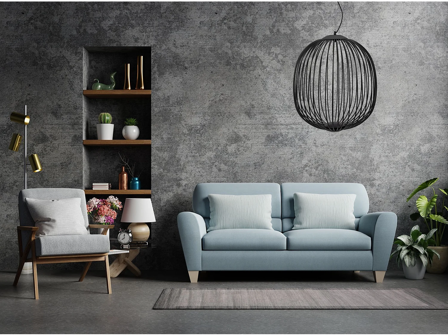 Lampe Suspendue Toolight App967-1Cp Black