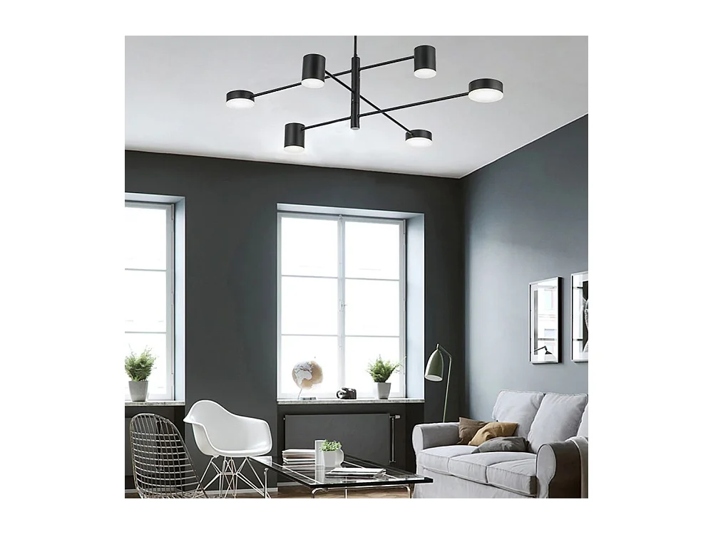 Lampe Suspendue Toolight App597-6C Black