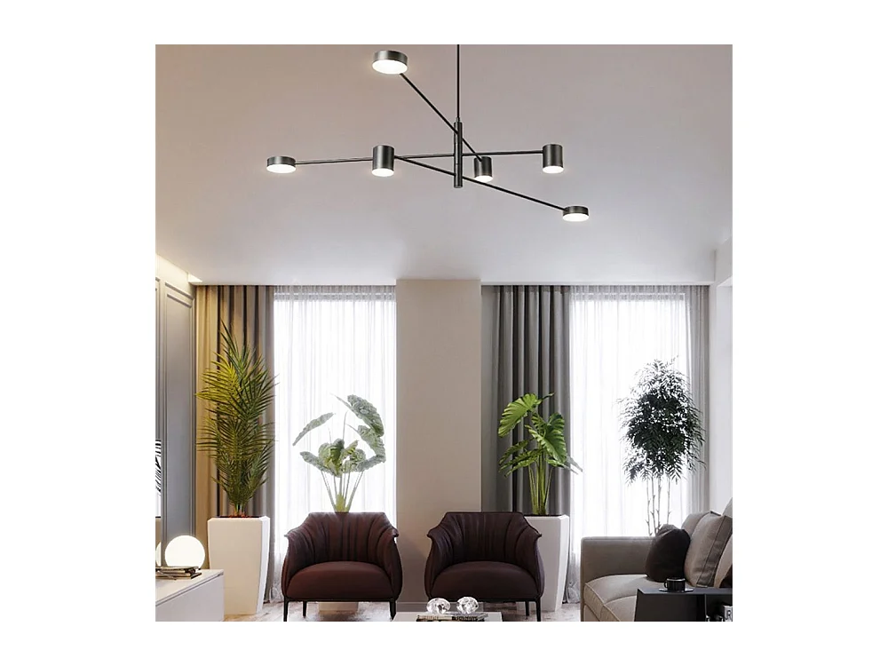 Lampe Suspendue Toolight App597-6C Black