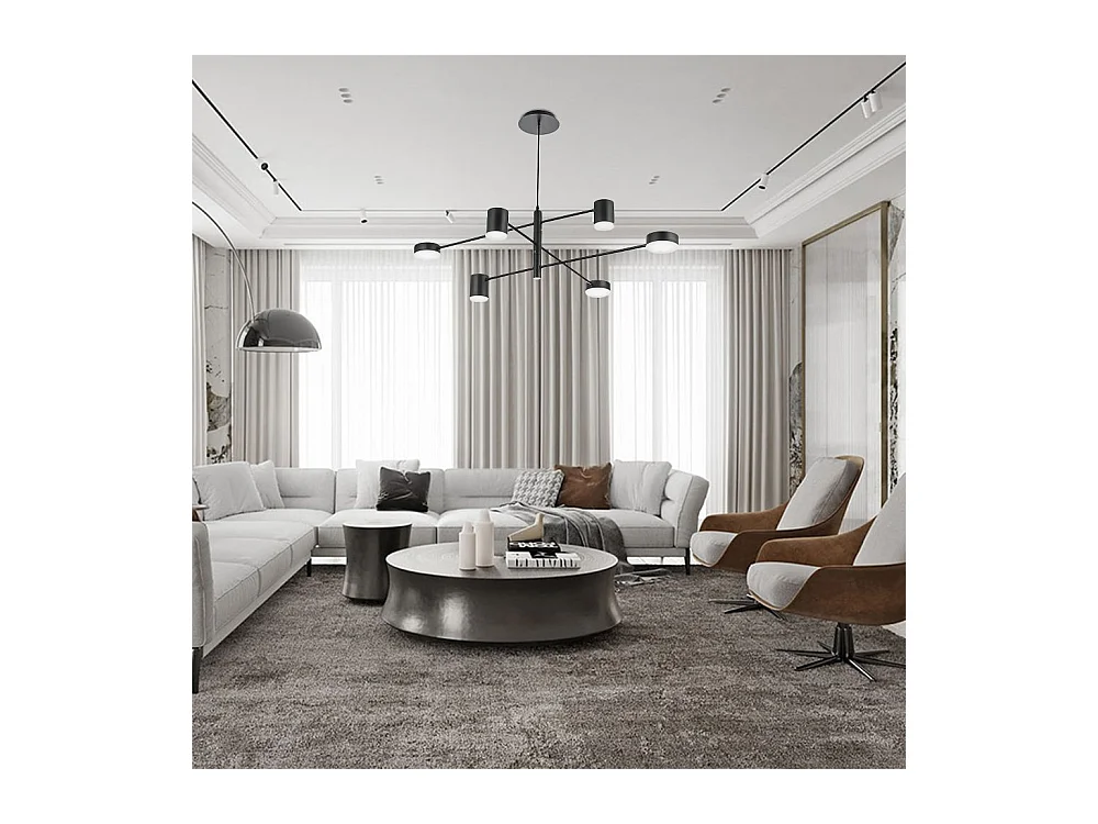 Lampe Suspendue Toolight App597-6C Black