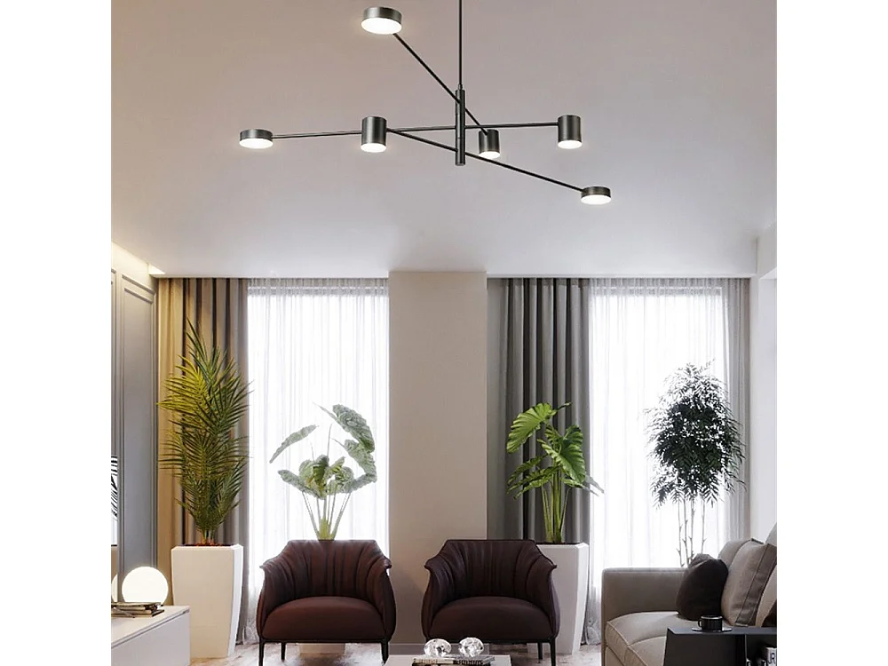 Hanglamp Toolight App597-6C Black