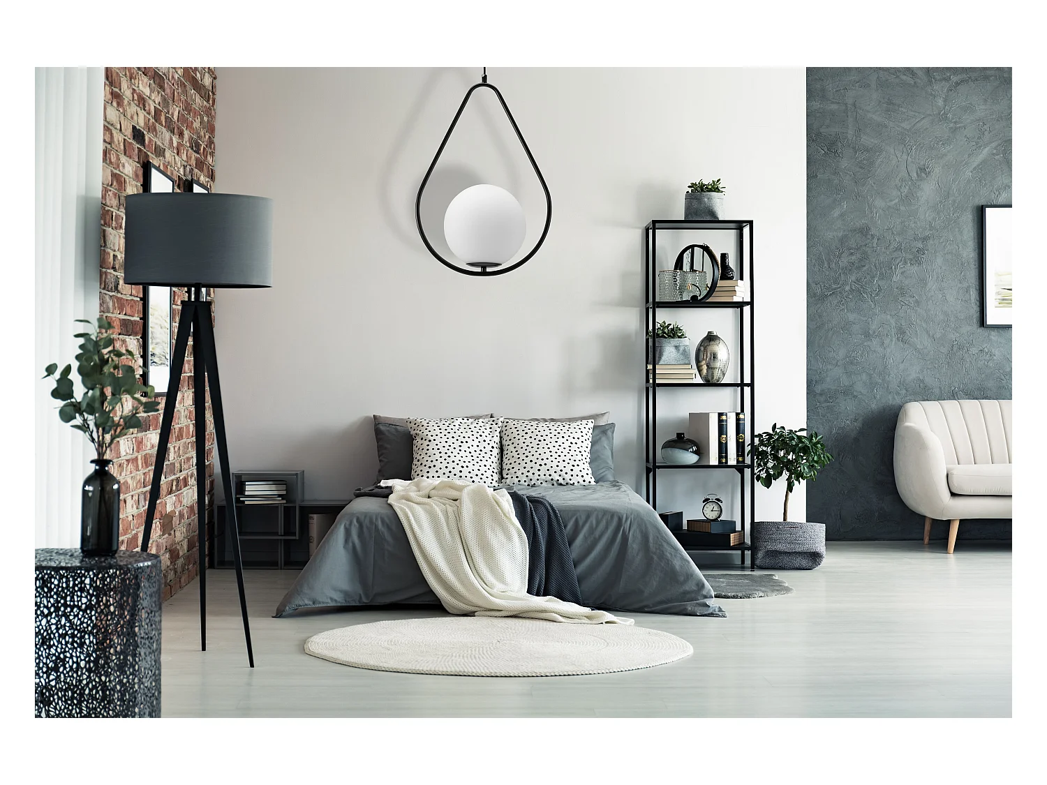 Lampe Suspendue Toolight App938-1Cp Black