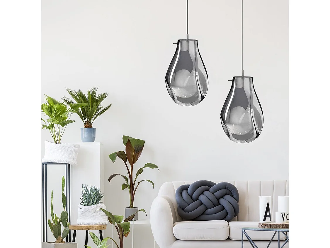 Candeeiro Suspenso Toolight App328-1Cp Amber Grey